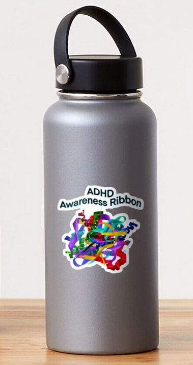 ADHD Awareness Ribbon Sticker