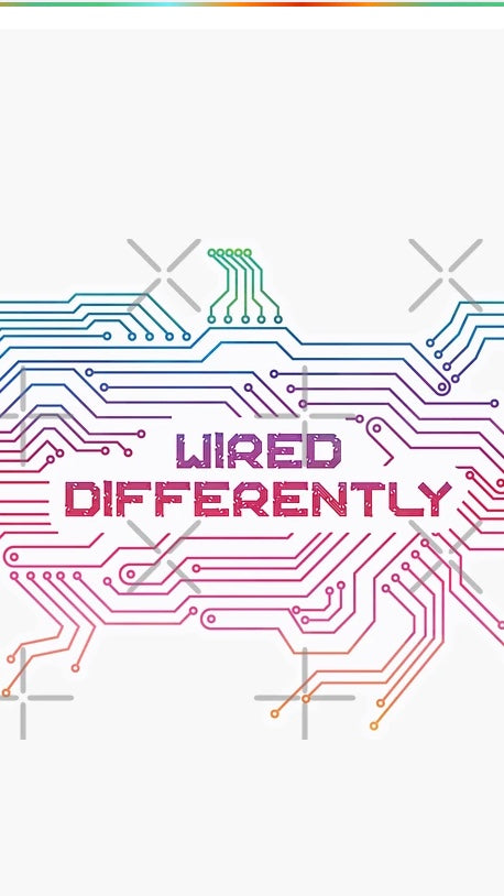 Wired Differently Sticker