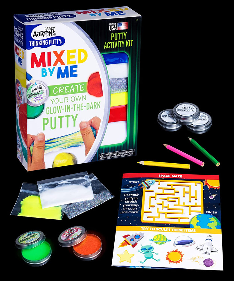Crazy Aaron's Thinking Putty - Mixed-by-Me Glow-in-the-Dark Kit