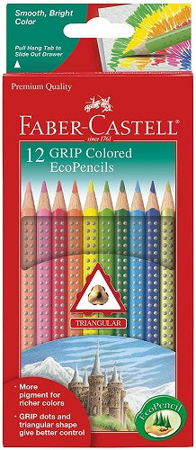 Faber-Castell 12 Jumbo Grip Colored Pencils 12 Pk