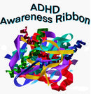 ADHD Awareness Ribbon Sticker