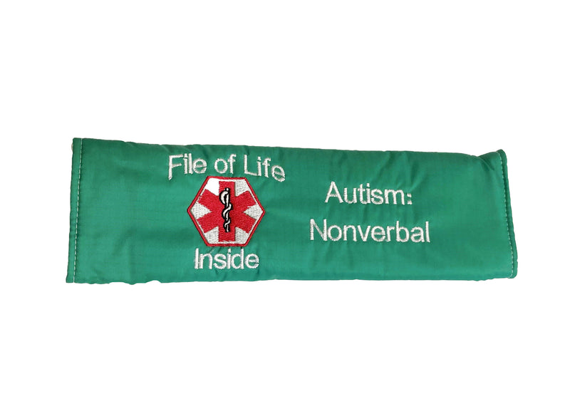 Seat Belt Cover with File of Life