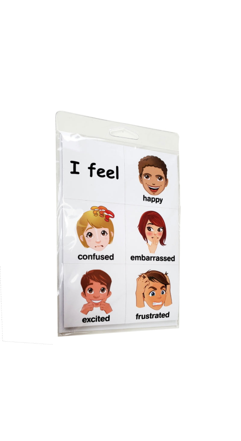 Schkidules Magnetic Visual Schedules - Feelings and Sentence Starter - 18 pc