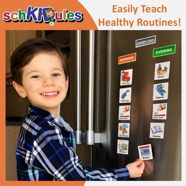 Schkidules Magnetic Visual Schedules - Home Collection - 93 pc