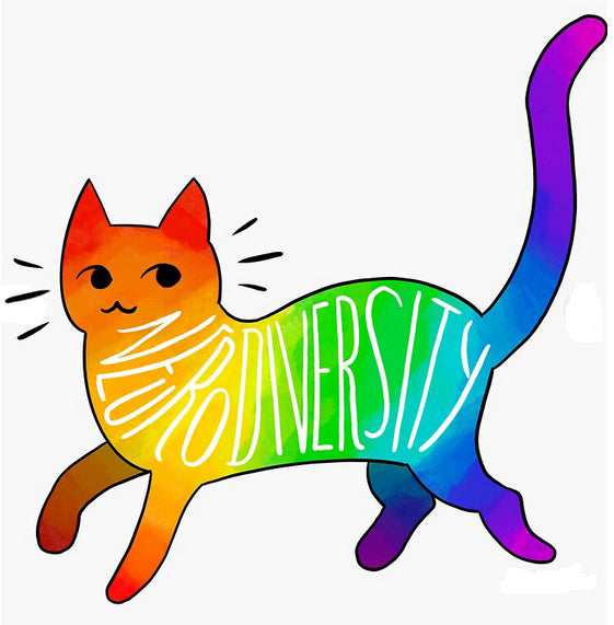 Neurodiversity Cat Sticker