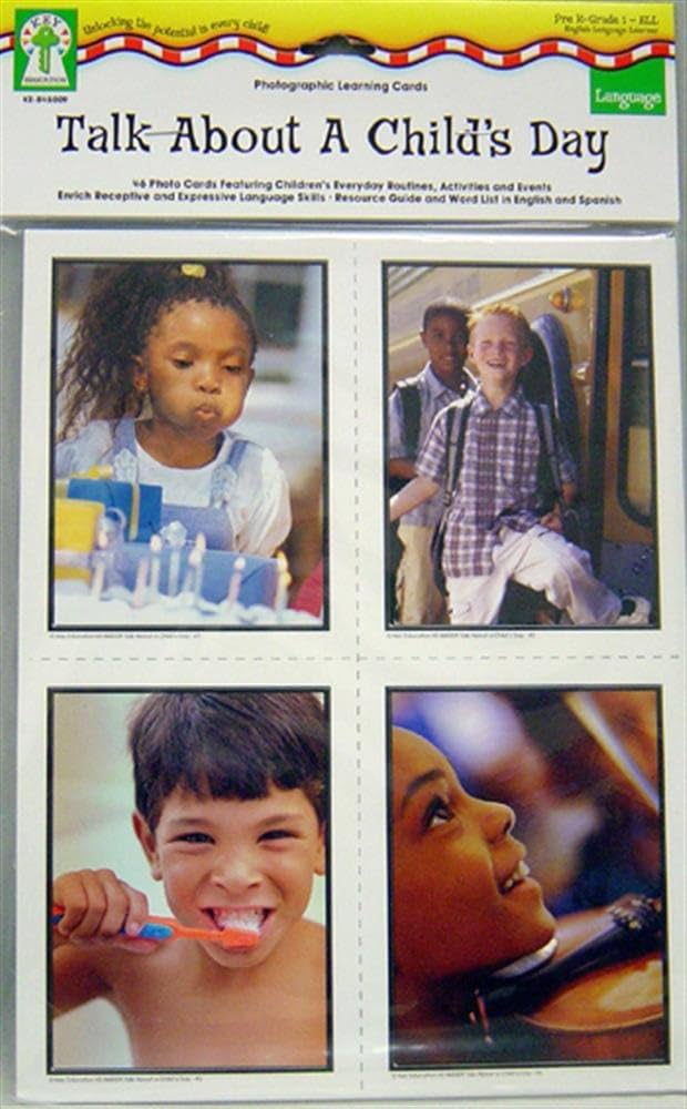 Talk About a Child's Day Photographic Learning Cards