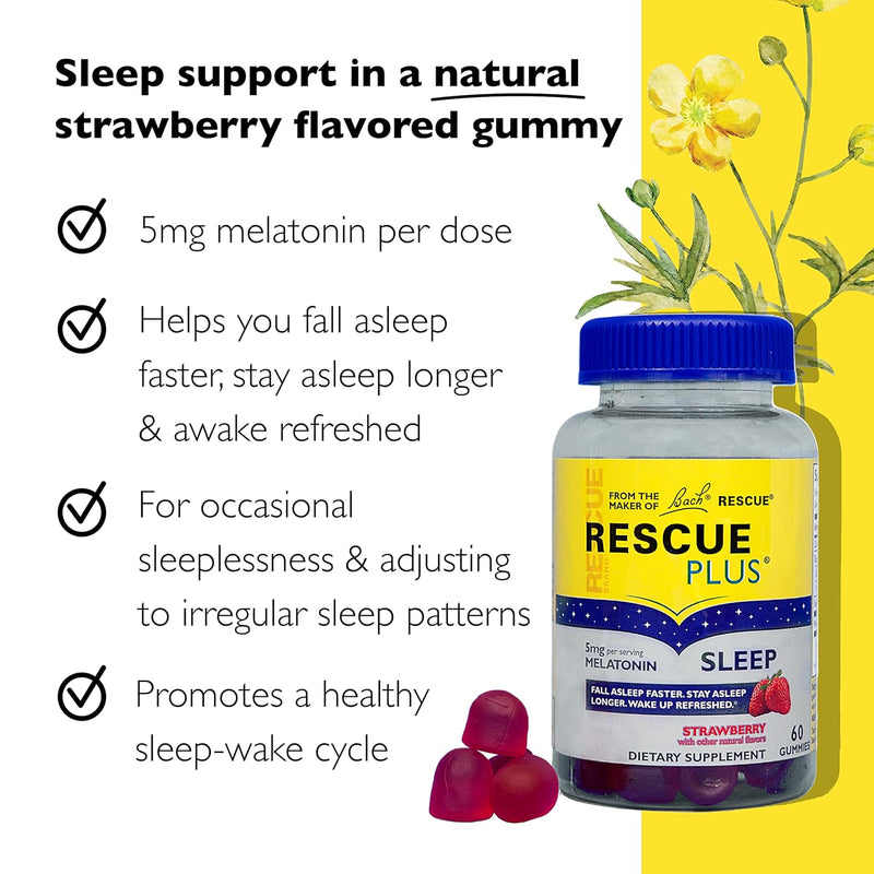 Bach RESCUE PLUS Sleep 60 Gummies