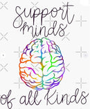 Support Minds of All Kinds Sticker