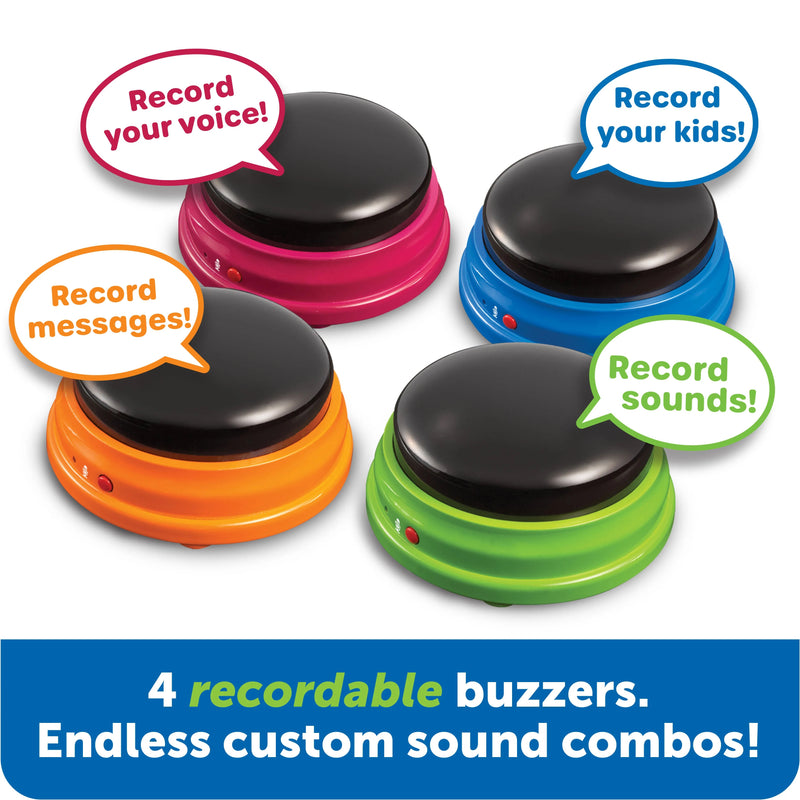 Recordable Answer Buzzers - Set of 4