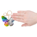 Flip Sequin Butterfly Keychain
