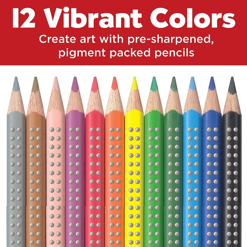 Colored Pencils 36 Piece With Soft Comfort Grip 36 Vibrant Colors