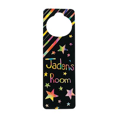Magic Color Scratch Doorknob Hanger
