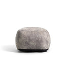 Serene Nestle Chair Ottoman Faux Leather Cement