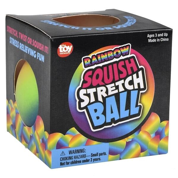 Rainbow Squish and Stretch Ball