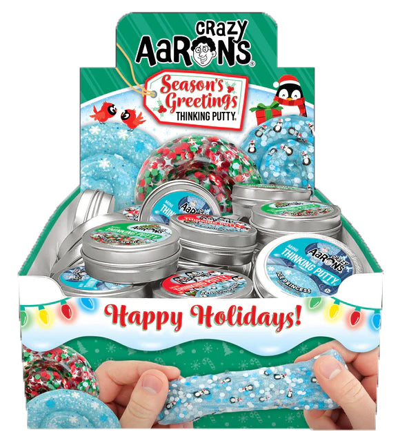 Crazy Aaron's Thinking Putty - Seasons Greetings Small Tin