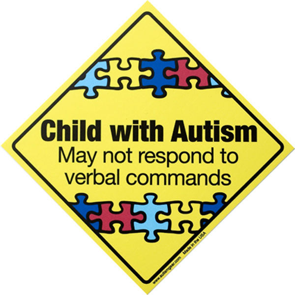 Autistic Child Emergency Decal