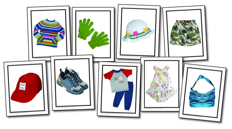 Nouns: Children's Clothing Photographic Learning Cards