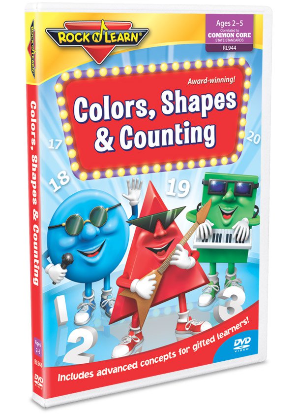 Rock 'N Learn - Colors, Shapes, & Counting DVD