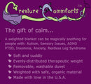Creature Commforts 12 lb Weighted Blanket with Removable Cover
