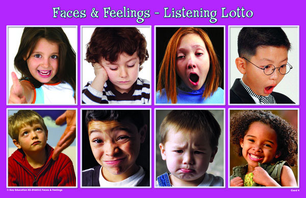 Faces & Feelings Listening Lotto