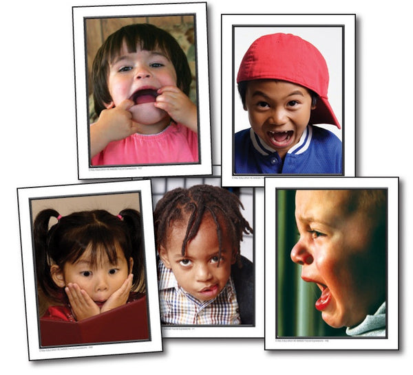 Facial Expressions Photographic Learning Cards