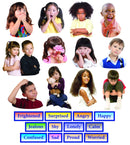 Felt Set - 12 Emotions With Labels