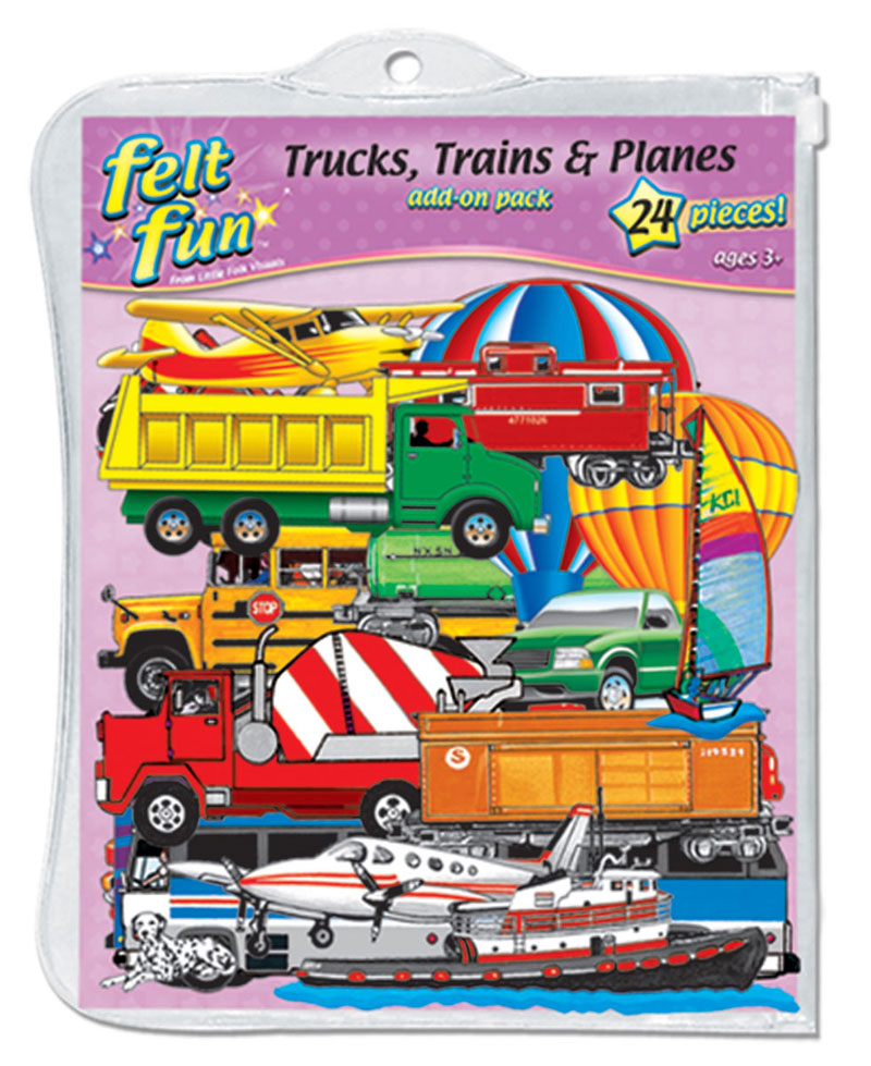 Felt Set - Trucks, Trains & Planes