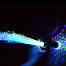 Fiber optic wand in the dark