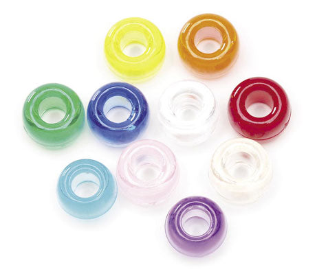 Pony Beads - Assorted Colors- 245 pieces