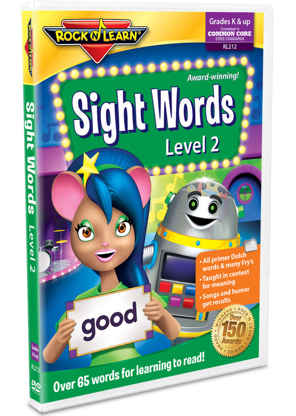 Rock 'N Learn - Sight Words Level 2 DVD
