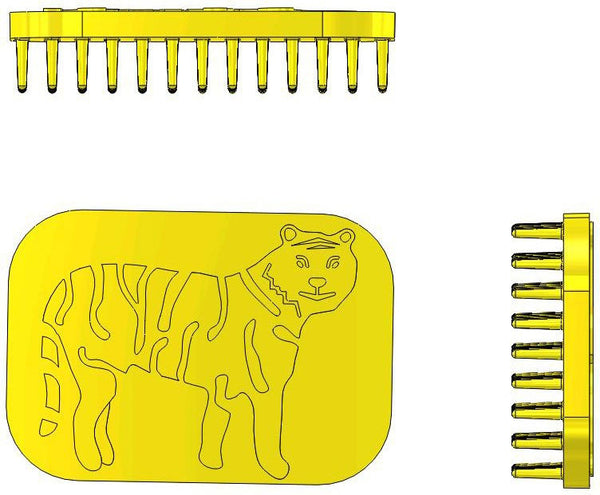 Tactile Tiger Fidget & Sensory Brush