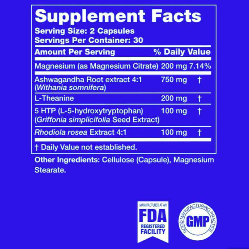 Natural Stress Relief Supplement Ingredients 