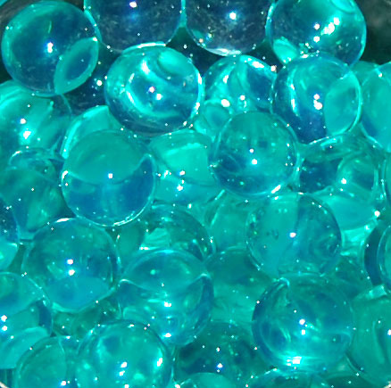 Turquoise water beads