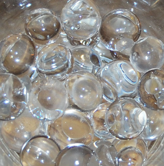 Clear water beads